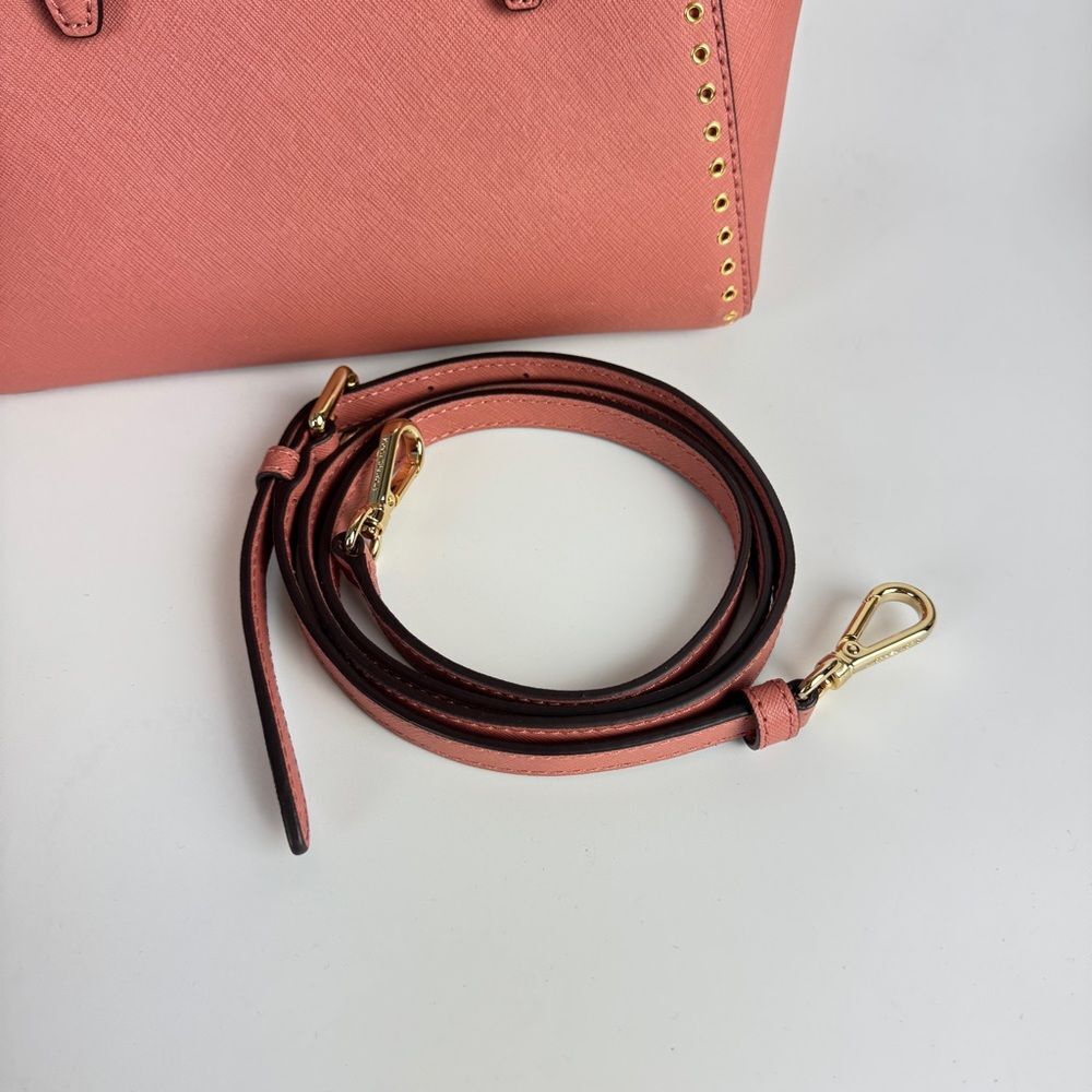 Michael Kors Dusty Coral Pink Satchel Crossbody Bag - Picture 5 of 8